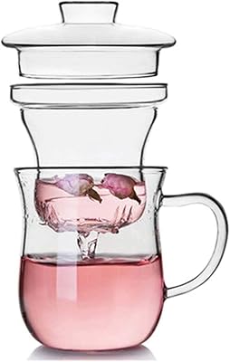 Ling glass cup 300 ml high heat resistance with colander and lid.. Elevate your shopping experience with DIAYTAR NIGERIA's vast catalog and budget-friendly options.