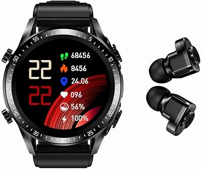 Twins Intelligent Watch JM03 2 in 1 with 1.3-inch headphones, smart watch Tws Hi-Fi Stereo Wireless Bluetooth Telephone Call for Android and iOS (Black).. DIAYTAR NIGERIA: Connecting Nigerians with their needs through our affordable and diverse marketplace.