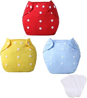 Washable 3 -room layers for baby, one -sized, adjustable, washable and reusable for girls and boys, with 3 microfiber inserts.. DIAYTAR NIGERIA: Your partner in affordable online retail with reliable delivery across the nation.