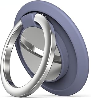 Honfumi mobile phone ring support, silicone magnetic car ring holder for all smartphones (lavender gray).. Your one-click solution to affordable shopping, DIAYTAR NIGERIA delivers quality products nationwide.