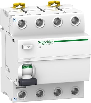 Schneider A9R34463 Residual current circuit breaker RCCB IID 4P 63A 300MA SI, White.. DIAYTAR NIGERIA promises affordability and variety with every purchase, delivered in 5-8 days.