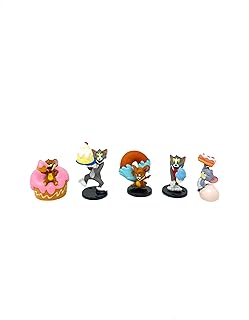 5 Tom and Jerry cake decoration pieces - Decorations on the theme of Tom and Jerry - Best Tom and Jerry birthday decorations.. Discover the convenience of DIAYTAR NIGERIA's vast e-commerce platform with delivery in just 5-8 days.