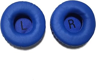 Crovorby replacement ear cushions for JBL T500BT T450, leather earplods and memory foam (blue).. From tech to toiletries, DIAYTAR Nigeria delivers without delay.