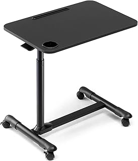 ITINUS BOD TABLE with casters, rotary tray table, hospital bed table, adjustable table for laptop (black).. DIAYTAR NIGERIA: Making online shopping accessible with affordable prices and nationwide delivery service.