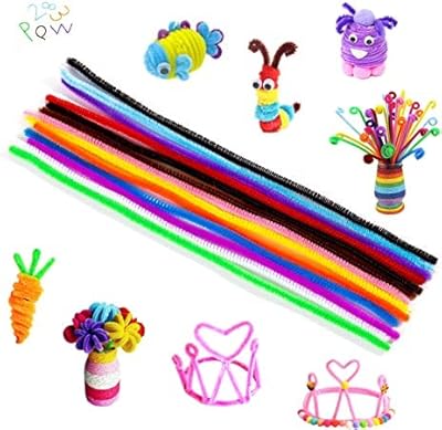 AURETTI 20 colors 300 Pieces Cure-Pipes Chanel Children's legs to decorate creative craft objects (6 mm x 12 inches) Assorted colors.. DIAYTAR NIGERIA delivers what matters - quality, affordability, and prompt nationwide shipping.