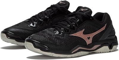 X1gb189653 Wave Stealth V netball shoes for women, UK8.5 size, black/rose gold.. Shop smart with DIAYTAR NIGERIA, offering a vast product range delivered to your doorstep within a week.
