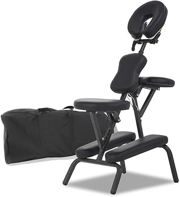 Showloves portable massage chairs for tattooing, thick foam therapy chair with adjustable height, foldable massage chair, massage chair for facial lounge, spa chair with transport bag (black).. Reliable delivery, all over Nigeria — that’s DIAYTAR Nigeria promise.