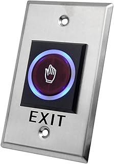 Rubik contactless doorless door output button sensor, infrared contactless switch, stainless steel panel input, DC12V no/com output for access control for doors and electronic locks.. Make every purchase count with DIAYTAR Nigeria — shop smart, shop fast.