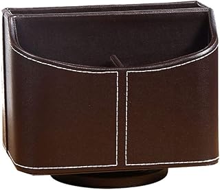 Yoiqi storage bins, remote control support, 360 -degree rotary office supplies organizer, desk storage box in brown leather.. Shop smarter with DIAYTAR Nigeria — from household essentials to electronics, we have everything you need. Plus, our delivery is fast, secure, and arrives between 5 and 8 days.
