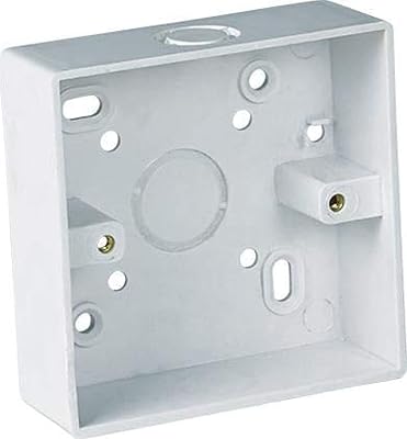 UHCOM PVC plastic case for switch or surface socket - white.. DIAYTAR NIGERIA: Putting quality products within reach of every Nigerian through our affordable marketplace.