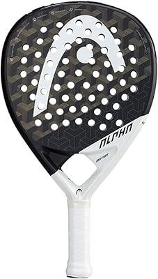 Padel HEAD Alpha Motion racket with graphene 360+ black white technology.. DIAYTAR NIGERIA brings the market to your screen with thousands of affordable products delivered to your door.