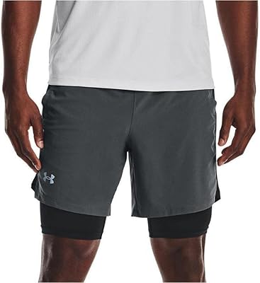 Under Armor Short 7 inch 2 in 1 in extensible fabric for men.. DIAYTAR NIGERIA delivers affordability and convenience with every purchase, shipped within the week.