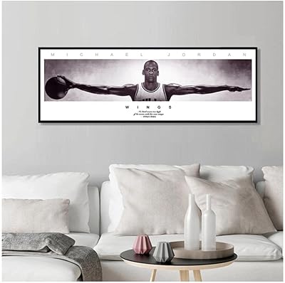 Hxjlmac Murale Murale Jordan Pour Salon, Impressions On Modern Canvas For Wall Decoration / 40 x 120 cm / Without Cadre.. Shop smarter with DIAYTAR NIGERIA's vast product range and budget-friendly delivery within the week.