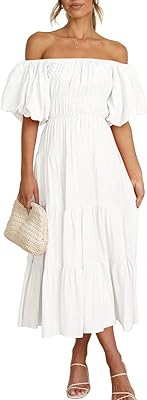 Bed -naked shoulder dresses 2023 Spring Wasmmed sleeves Summer Summer Smack Dress.. Shop smart with DIAYTAR NIGERIA's vast selection and enjoy affordable shipping in just 5-8 days.