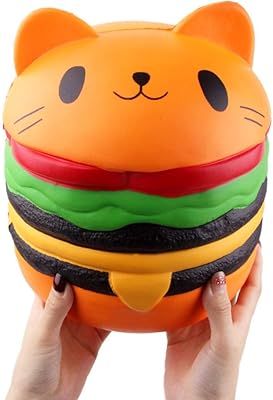 Set of giant spongy toys with slow and sweet Ganjiang, anti-stress gift (burger cat).. Shop for everything you need at DIAYTAR NIGERIA, with budget-friendly prices and quick delivery.