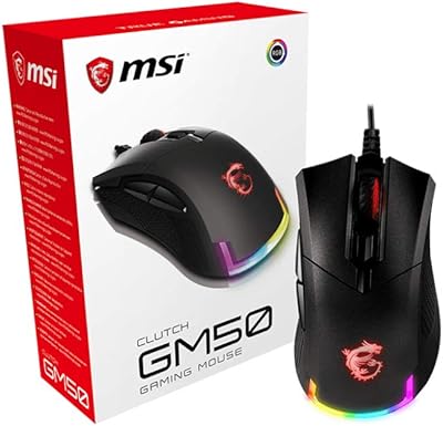 MSI USB mouse compatible pc and laptop clutch GM50.. DIAYTAR NIGERIA: Your trusted marketplace that combines variety, affordability and reliable shipping.