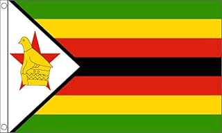 Flag Super Store Zimbabwe flag, 5 x 3 feet - 100 % polyester with perforations.. Quick delivery. Quality products. Great deals. That’s DIAYTAR Nigeria.