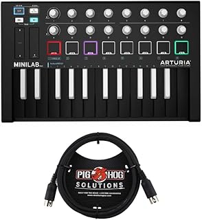 Inverted MIDI controller Artoria Minilab MKE (black) with cable of 6.. DIAYTAR NIGERIA: Where quality meets affordability, with thousands of products delivered in less than 8 days.