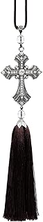 Christian cross of Jesus pendant in Metal Crystal Diamond for rear view mirror.. DIAYTAR NIGERIA: Transforming online retail with affordable prices and consistent 5-8 day nationwide delivery.