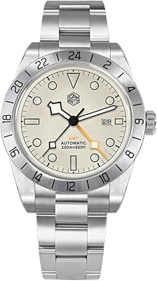 Mechanical watch for men San Martin SN0054-2 BB GMT, date 3 hours, luxury sapphire glass, 10 bars, vintage.. Shop across categories with ease at DIAYTAR NIGERIA, delivering affordability within the week.
