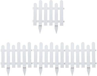 Pact fence, garden border panels with sewing pliers for courtyard decoration, planters, outdoor terrace, flower beds (white).. DIAYTAR NIGERIA: Your trusted marketplace that combines variety, affordability and reliable shipping.