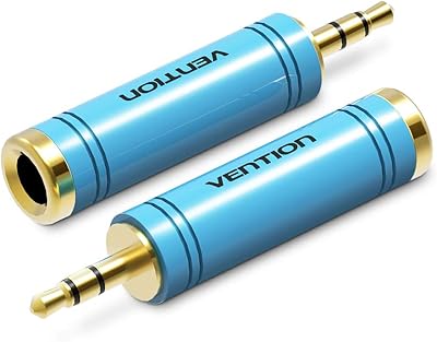 Funshine stereo audio adapter 3.5 mm male to 6.35 mm female.. Experience the power of choice with DIAYTAR NIGERIA's vast catalog and affordable 5-8 day delivery.