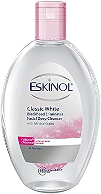 Deep Face Cleanser Eskinol Classic White with mineral beans, 225 ml.. DIAYTAR NIGERIA: Your affordable gateway to thousands of products delivered promptly nationwide.