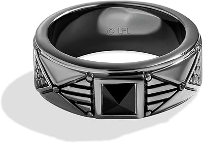 Dark Armor Ring for Men Star Wars 1-7 CT Black Diamonds Silver Onyx with Rhodium.. Shop efficiently with DIAYTAR NIGERIA, offering thousands of products at unbeatable prices delivered promptly.