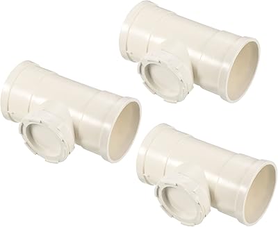 2.9 -inch batekiel hose connection, pack of 3 3 -way distributor pipes with pipe connector caps for drain pipes and drainage systems, white.. DIAYTAR NIGERIA: Where shopping meets satisfaction with affordable prices and prompt delivery services.