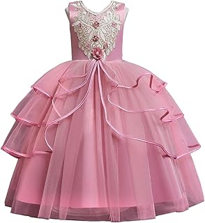 An elegant princess dress decorated with a long lace train and decorated with flowers for birthdays and evenings of Best Gift girls.. Your trusted shopping partner, DIAYTAR NIGERIA offers extensive selection with quick delivery options.