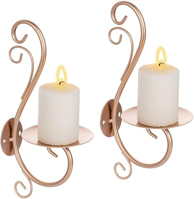 Zikiki iron-shaped wall-shaped wallpaper, wall argument for decoration of the house, pink gold heateur candle holder.. Browse endless categories on DIAYTAR Nigeria — your items delivered in just days.