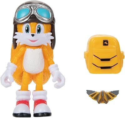 Sonic the Hedgehog 2 Movie 41498 Articulated figurine 10 cm Tails + backpack and wing accessories.. Shop the future with DIAYTAR NIGERIA - thousands of products, unbeatable prices, delivery within a week.