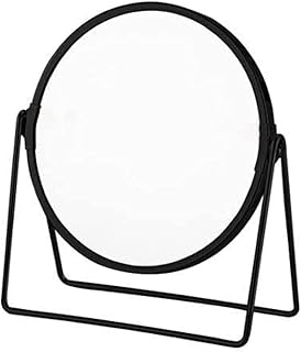Table makeup mirror, Rotary office circular mirror, double -facing 360 degrees (black).. Your shopping aspirations fulfilled at DIAYTAR NIGERIA with competitive prices and reliable delivery.