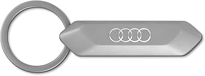 Stainless steel keychain with Audi logo 3182100400, silver keychain.. Everyday deals, every category — only on DIAYTAR Nigeria.