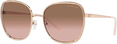 Women's sunglasses with degraded brown and pink lenses, size 59-19-145 mm, MK1090, pink, rose gold, 59-20-145.. Transform your online shopping experience with DIAYTAR NIGERIA's affordable and diverse marketplace.