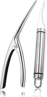 Stainless steel shrimp knife and knife.. Experience the DIAYTAR difference with our vast product selection and delivery within 5-8 days.