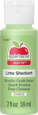Apple Barrel acrylic paint, matching colors (2 oz), 21480, Lemon Sherbert.. DIAYTAR NIGERIA: Your trusted partner for affordable online shopping with reliable delivery timeframes.