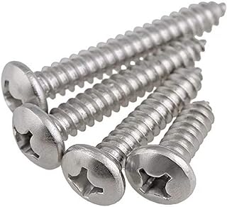 Bozonli M2 wooden screw in stainless steel, self -tapping screws with a cruciform head for wood work and DIY (M2 x 20 mm, 100 pieces).. DIAYTAR NIGERIA: Where shopping is easy, prices are low, and delivery is just days away.