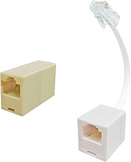 RJ45 Ethernet cable connector (type F to F) and RJ45 adapter to RJ11.. Join the movement — fast, affordable shopping only at DIAYTAR Nigeria.