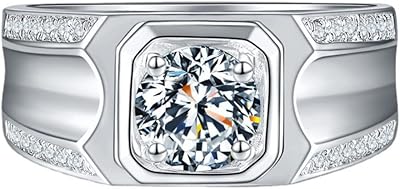 Diamond rings for men color d vvs1 silver sterling promise rings.. Your one-click solution to affordable shopping, DIAYTAR NIGERIA delivers quality products nationwide.