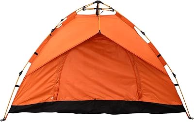 Masting campsite tent, ultra-light dome tent with instant automatic pop-up for four seasons, waterproof and windbreaker for the campsite (3-4 people/orange).. DIAYTAR NIGERIA delivers value, variety, and convenience with our nationwide 5-8 day shipping.