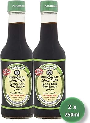 Kikkoman soy sauce with low sodium content, 250 ml, pack of 2.. Your ultimate shopping destination, DIAYTAR NIGERIA combines extensive selection with affordable shipping.