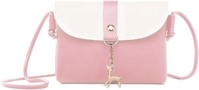 Small shoulder bag with pendant, PU leather shoulder bag, girl handbag, pink.. Experience the joy of discovery with DIAYTAR NIGERIA's vast catalog and nationwide affordable delivery.