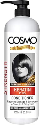 Fortifying conditioner for Cosmo Beauty Keratin Plus 1000 ml hair.. Discover why thousands choose DIAYTAR NIGERIA for affordable products delivered in less than a week.