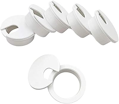 DELFINO 6 PIECES Office pliers 1-3/8 inch Metal cord Lidd Plastic cable lid for desktop cables Organization of desktop computer (white).. DIAYTAR Nigeria: Your one-stop online shop with unbeatable prices and nationwide delivery in under 8 days.