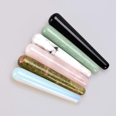 Ygzzk Natural massage stick 11 Cm Crystal Jade Stone, Magic wand yoni Thin Roll Guasha Tool Sculpted for Massage and Relaxation.. DIAYTAR NIGERIA delivers affordability and convenience to your doorstep within 8 days of purchase.