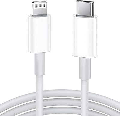 USB Cable C to Lightning 2 m [MFI certified] Compatible with Apple iPhone 14 PRO MAX/13/11 PRO/XS/XS/XR/8 PLUS/AIRPODS PRO, Power support, white.. Shop confidently with Nigeria's most trusted e-commerce platform, offering swift and affordable delivery.