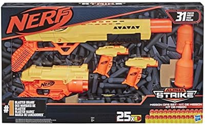 The Nerf alpha Strike Mission Ops of 31 pieces includes 4 blasters, 2 target halves and 25 nerve nerve darts - for children, adolescents and adults.. Navigate through thousands of products at pocket-friendly prices with DIAYTAR NIGERIA's easy-to-use platform.