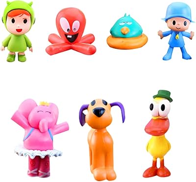7 Mini Pocoyo figurines, Cupcake decorations Little Bee Yoyo, Barto Duck, Lola Ellie and Elephant, Cake Decorations for Birthday Party, Caddeau reception for baby.. Discover shopping made effortless with DIAYTAR NIGERIA's comprehensive platform and quick shipping.