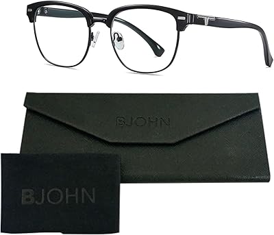 BJUN glasses blocking blue light for women and men, ocular anti -fatigue and UV dazzling - The package includes glasses, an elegant case and a cleaning cloth.. DIAYTAR NIGERIA brings the nation's largest product catalog to your doorstep at prices you'll appreciate.